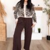 Briana Leopard Print Cardigan