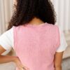 Brianna Dusty Rose Sweater Vest
