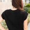 Bridget Black Button Down Sweater