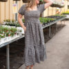 Bridget Black Gingham Dress