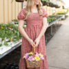 Bridget Red Gingham Dress
