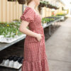 Bridget Red Gingham Dress