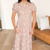 Britta Dusty Pink Floral Dress