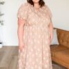 Britta Dusty Pink Floral Dress