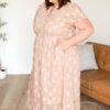 Britta Dusty Pink Floral Dress