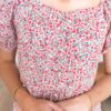 Brittan Red Floral Puff Sleeve Dress