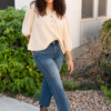 Brooklyn Natural Collared Top