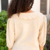 Brooklyn Natural Collared Top