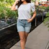 Brooklynn Blue Striped Top