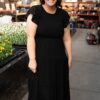 Brylee Black Smocked Dress