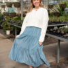 Taytum White Long Sleeve Cardigan