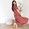 Phoebe Terracotta Collared Dress