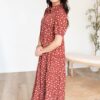 Phoebe Terracotta Collared Dress