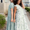 Nessie Green Floral Pattern Dress