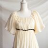 Annika Cream Ruffle Tiered Dress
