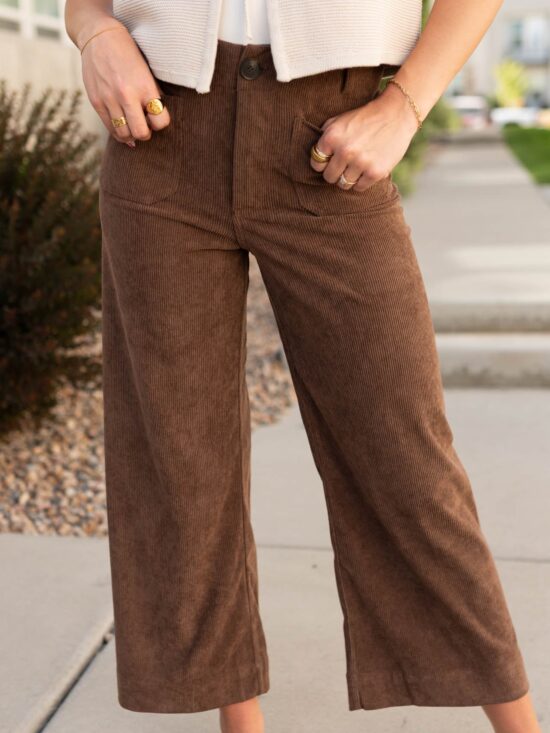 Mikaela Brown Corduroy Pants