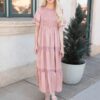 Millie Blush Smocked Dress