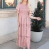 Millie Blush Smocked Dress