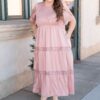 Millie Blush Smocked Dress