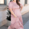 Millie Blush Smocked Dress