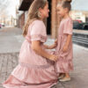 Millie Blush Smocked Little Girl Dress