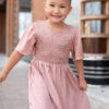 Millie Blush Smocked Little Girl Dress