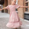 Millie Blush Smocked Little Girl Dress