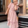 Millie Blush Smocked Little Girl Dress