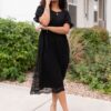 Misty Black Lace Dress