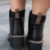 Mya Black Ankle Boots