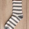 Myla Brown Striped Socks