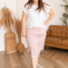 Nicole White Cap Sleeve Top