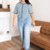 Nila Blue Stripe Cardigan