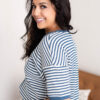 Nila Blue Stripe Cardigan