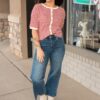 Nila Red Stripe Cardigan