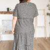 Nora Black Gingham Tiered Dress