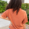 Norah Cinnamon Short Sleeve Sweater