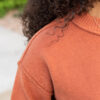 Norah Cinnamon Short Sleeve Sweater