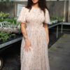 Nylah Blush Floral Mesh Dress
