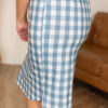 Oaklee Blue Gingham Skirt