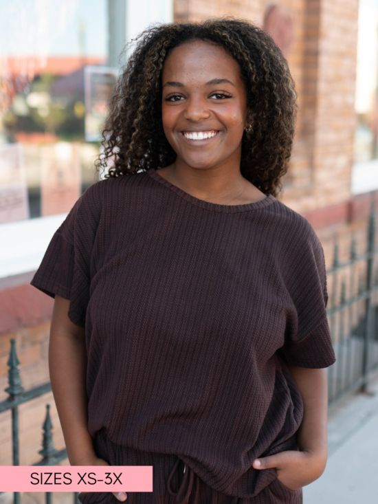 Oaklyn Dark Brown Top