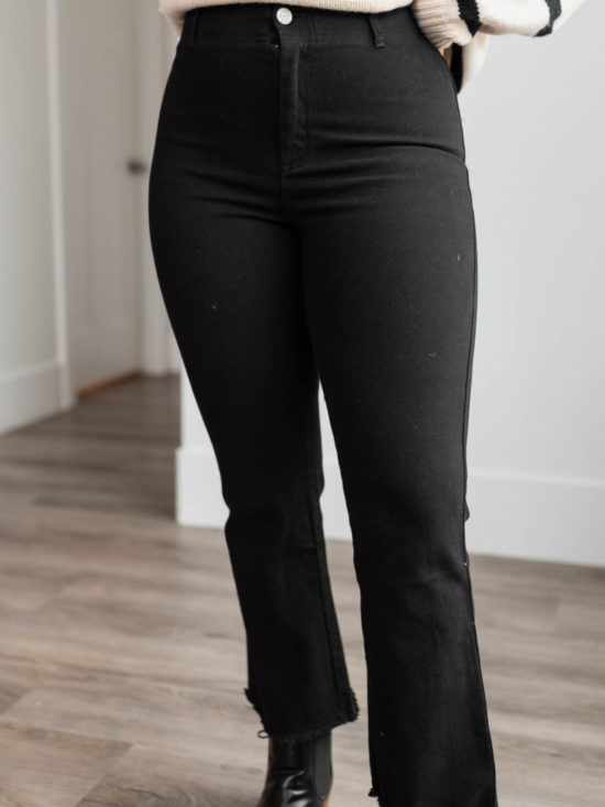 Odette Black High Rise Pants