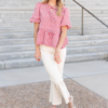 Odette Cream High Rise Pants