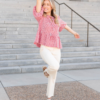 Odette Cream High Rise Pants