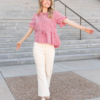 Odette Cream High Rise Pants