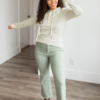 Odette Dusty Mint High Rise Pants