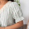 Opal Green Lace Top