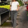 Paige Charcoal High Waisted Jeans