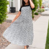Pauline Navy Floral Tied Dress