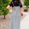 Pauline Navy Floral Tied Dress